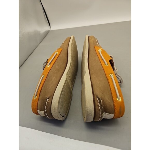 Sperry Gold Cup AO 2 Eye Boat Shoes Non Marking Tan Orange Mens Size 11.5 M - Picture 4 of 7